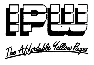 IPW THE AFFORDABLE YELLOW PAGES logo