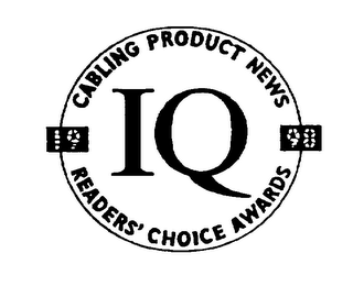 IQ CABLING PRODUCT NEWS READERS' CHOICE AWARDS 1998 logo