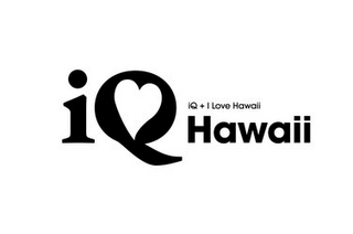 IQ HAWAII, IQ + I LOVE HAWAII logo