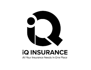IQ IQ INSURANCE ALL YOUR INSURANCE NEEDS IN ONE PLACE logo
