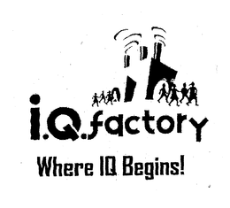 I.Q.FACTORY WHERE IQ BEGINS! logo