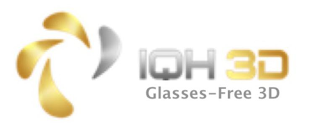 IQH3D GLASSES-FREE 3D logo