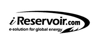 IRESERVOIR.COM E-SOLUTION FOR GLOBAL ENERGY logo