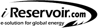IRESERVOIR.COM E-SOLUTION FOR GLOBAL ENERGY logo