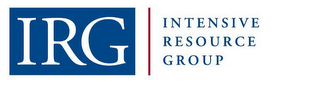 IRG INTENSIVE RESOURCE GROUP logo