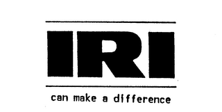 IRI CAN MAKE A DIFFERENCE logo