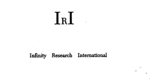 IRI INFINITY RESEARCH INTERNATIONAL logo