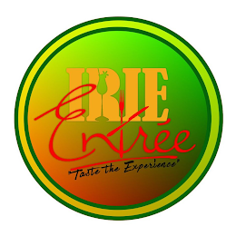 IRIE ENTRÉE "TASTE THE EXPERIENCE" logo
