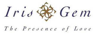 IRIS G GEM THE PRESENCE OF LOVE logo