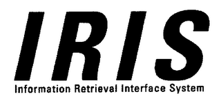 IRIS INFORMATION RETRIVAL INTERFACE SYSTEM logo
