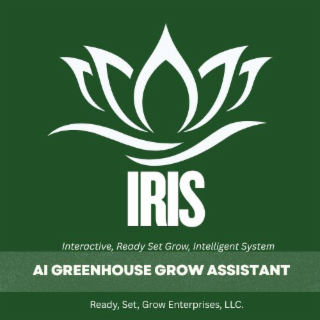 IRIS INTERACTIVE, READY SET GROW, INTELLIGENT SYSTEM AI GREENHOUSE GROW ASSISTANT READY, SET, GROW ENTERPRISES, LLC. logo