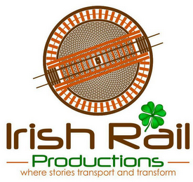 IRISH RAIL PRODUCTIONS - WHERE STORIES TRANSPORT AND TRANSFORM logo