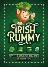 IRISH RUMMY MAY THE LUCK OF THE IRISH BE WITH YOU logo