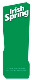 IRISH SPRING CLEANS & REFRESHES NETTOIEET REVIGORE
