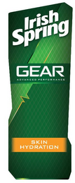 IRISH SPRING GEAR ADVANCED PERFORMANCE SKIN HYDRATION logo
