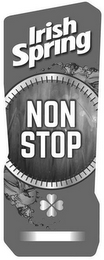 IRISH SPRING NON STOP logo