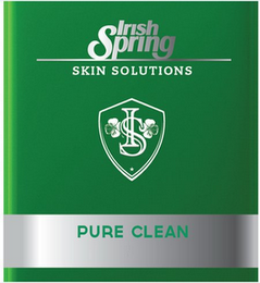 IRISH SPRING SKIN SOLUTIONS IS PURE CLEAN logo