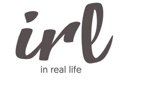 IRL IN REAL LIFE logo