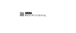 IRM INTERNATIONAL logo