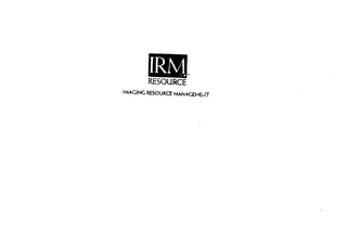 IRM RESOURCE IMAGING RESOURCE MANAGEMENT logo