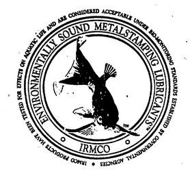 IRMCO ENVIRONMENTALLY SOUND METALSTAMPING LUBRICANTS logo