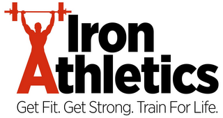 IRON ATHLETICS GET FIT. GET STRONG. TRAIN FOR LIFE. logo