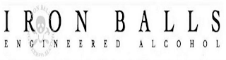 IRON BALLS ENGINEERED ALCOHOL logo