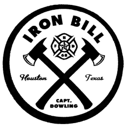 IRON BILL H F D 68 HOUSTON TEXAS CAPT. DOWLING logo