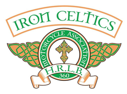 IRON CELTICS MOTORCYCLE ASSOCIATION 360 H.R.L.B. logo