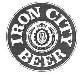 IRON CITY BEER PBC INTEGRITY .QUALITY. TRADITION logo