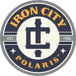 IRON CITY POLARIS EST. 1986 IC logo