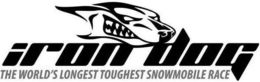 IRON DOG THE WORLD'S LONGEST TOUGHEST SNOWMOBILE RACE logo