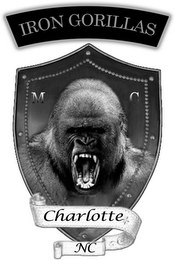 IRON GORILLAS CHARLOTTE NC logo