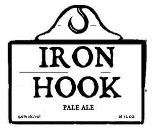 IRON HOOK PALE ALE 4.9% ALC/VOL 16 FL OZ logo