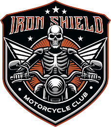 IRON SHIELD • MOTORCYCLE CLUB • logo