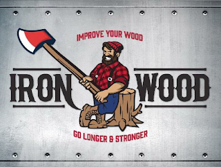 IRON WOOD IMPROVE YOUR WOOD GO LONGER & STRONGER logo