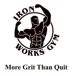 IRON WORKS GYM MORE GRIT THAN QUIT logo