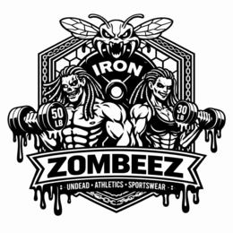 IRON ZOMBEEZ UNDEAD ATHLETICS SPORTSWEAR logo