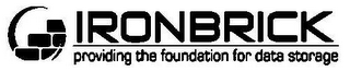 IRONBRICK PROVIDING THE FOUNDATION FOR DATA STORAGE logo