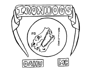 IRONDOGS OAHU MC FQ NAILIOHAO logo
