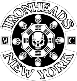 IRONHEADS M C NEW YORK logo
