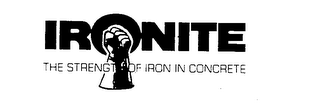 IRONITE THE STRENGTH OF IRON IN CONCRETE logo