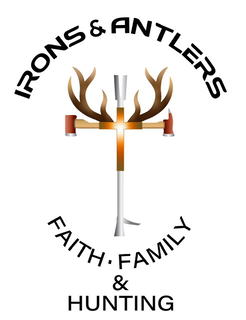 IRONS & ANTLERS FAITH · FAMILY & HUNTING logo