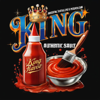 IRRESSITIE, TANTIAILZING & MESEMERIZIUR KING AUTHENTIIC SAUCE KING FLAVOR logo