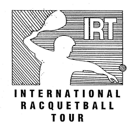 IRT INTERNATIONAL RACQUETBALL TOUR logo