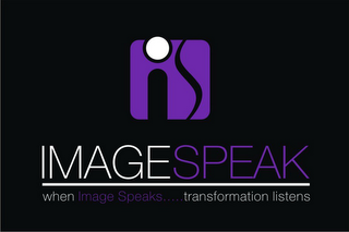 IS IMAGESPEAK WHEN IMAGE SPEAKS.....TRANSFORMATION LISTENS logo