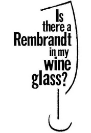 IS THERE A REMBRANDT IN MY WINE GLASS? logo
