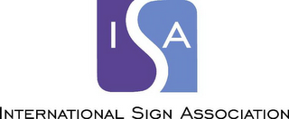 ISA INTERNATIONAL SIGN ASSOCIATION logo