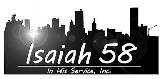ISAIAH 58 IN HIS SERVICE, INC. logo