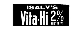 ISALY'S VITA-HI 2% BUTTERFAT logo